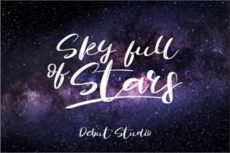 创意英文笔刷书法设计字体下载 Revolution Brush