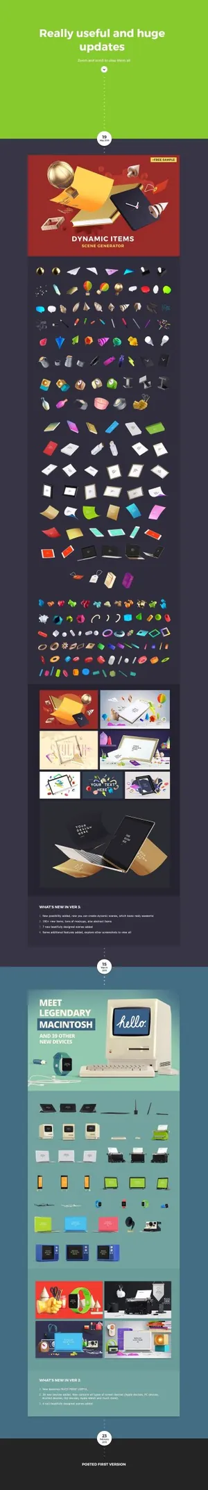 6G-设计师经典梦幻场景展示元素包 Fancy Items Scene Generator