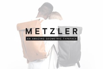 极简主义平面印刷排版无衬线英文字体 METZLER Minimal