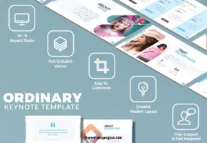 马卡龙甜美色系keynote模版Macarons sweet beauty keynote