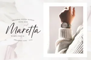 简约优雅英文钢笔书法字体 Barleymoon Beauty Script Font