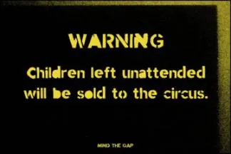 军事工业风格无衬线英文字体 Stencil font Mind the Gap