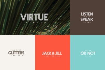 多线条版式设计创意字体 Fiver – Display Font