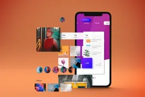 时尚高端专业的高品质多用途iPhone 11 APP UI样机展示模型