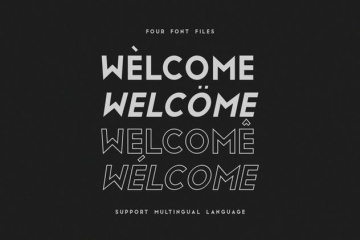 时尚和优雅无衬线英文字体 San Marino  Four Font