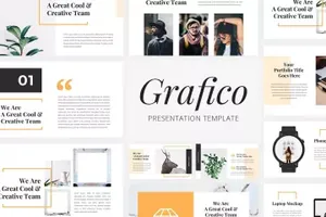 创意文稿提案/创意简报/项目建议书/营销演示PPT模版Grafico - Creative PowerPoint