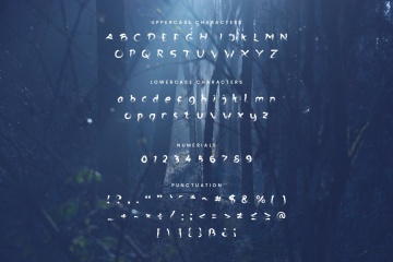 幽灵风格英文画笔笔刷装饰设计字体 The Ghost – Haunted Display Typeface