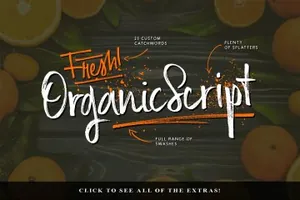 笔刷手写字体 Russell Brush Script Font