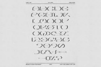 新复古未来派科技酸性机能风创意抽象英文装饰字体 Luska – Display Font