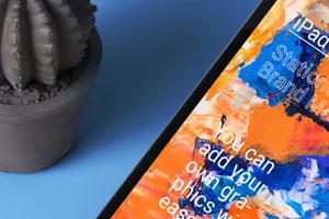 苹果iPad场景品牌提案样机模版 Psd iPad Stationery Branding Mockup