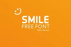 可爱圆融的一款英文字体 Smile Free Rounded Typeface