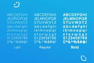 可爱圆融的一款英文字体 Smile Free Rounded Typeface