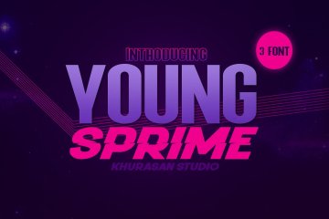 年轻充满活力的英文字体库 Young Sprime