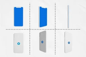 简单干净的白色 iPhone 11 手机样机下载