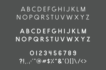 印刷排版的无衬线英文字体 Brooklyn Weight Font