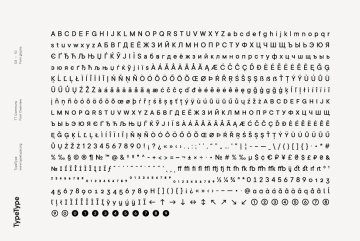 时尚优美的一款无衬线字族Commons Font Family