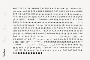 时尚优美的一款无衬线字族Commons Font Family