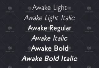 免费网页字体 Awake Sans Free Web Font