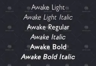 免费网页字体 Awake Sans Free Web Font