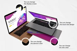 少见稀有的高品质逼真质感浮动floating-macbook-pro