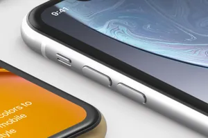 苹果Xr手机APP贴图样机模版素材 iPhone XR Mockup Isometric Vol2