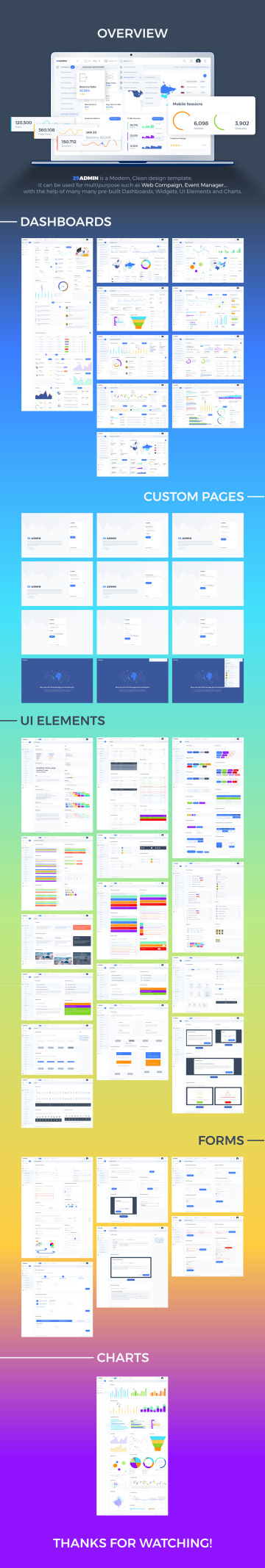 29出品 高端定制级Web网站管理后台界面UI工具包 Adm