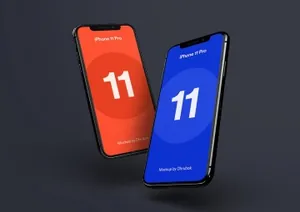 高品质的iPhone 11 Pro APP UI样机展示模型mockups