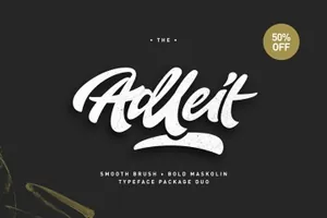 手写粗体英文字体Adleit Script Demo 精选字体