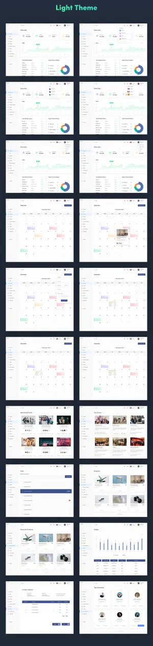 非常不错的2套Web网页后台管理界面UI工具包 Alaina