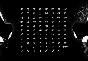 新潮流酸性艺术几何抽象英文装饰字体 FORGE - Stase