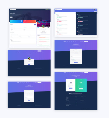 终极版网站后台管理界面UI工具包 Argon Dashboa