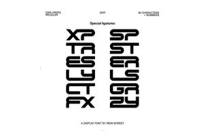 复古新潮酸性艺术创意英文装饰字体 Explorers Display Font