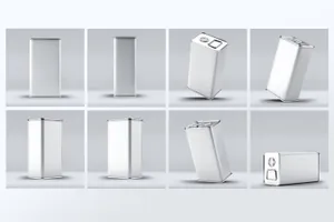 方形铁盒橄榄油壶包装设计样机下载