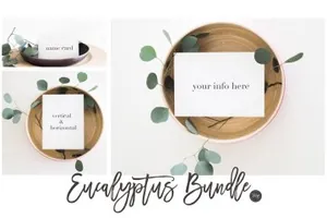 实景名片样机模型 Stock Photo Bundle Bridal Invites