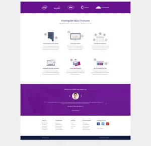 托管服务类网站模板Hosting Site Template