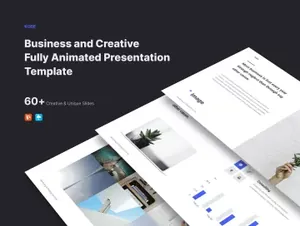创意商业对功能演示ppt模板 KODE-Business Presentation Template