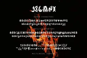 基于非洲图形文字的演示英文字体 Jelani Display Font