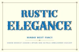复古字体素材大全 Sunday Best Complete