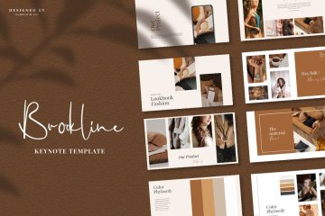 欧美风品牌精美品牌指南Powerpoint演示模板 Brookline Powerpoint Template