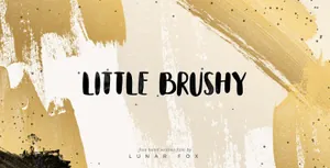 书法毛笔手写英文字体Little Brushy Font 精选字体