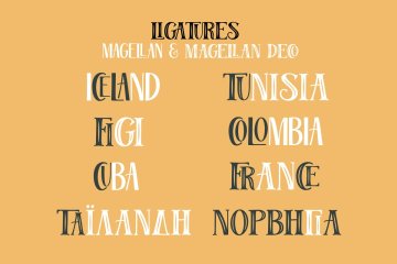 麦哲伦字体 Magellan Deco