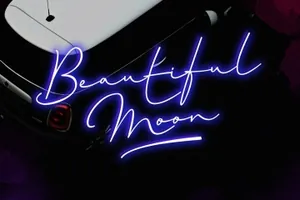 创意荧光签名风格手写英文字体Anomaly