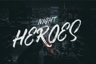 一款手写笔刷英文字体Dabrush Free Demo Typeface