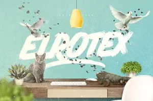 1款笔刷效果英文字体Elrotex Brush Font 精选字体