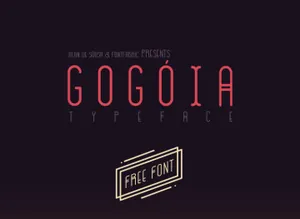 可爱水果图形英文字体GOGOIA free font 精选字体