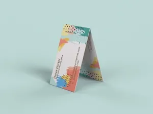 时尚高端商业商务质感的房地产名片设计VI样机展示模型