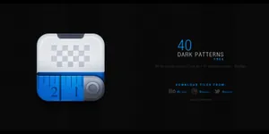 黑色质感无缝纹理免费下载40 patterns 设计元素