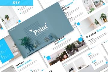 简约时尚高端清新北欧风格的keynote幻灯片演示模板