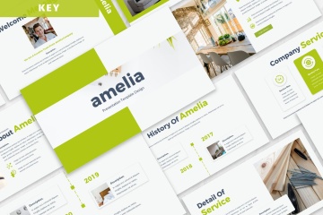 清新时尚简约多用途的高品质业务主题演讲keynote幻灯片演示模板