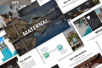 时尚高端专业的高品质keynote幻灯片演示模板